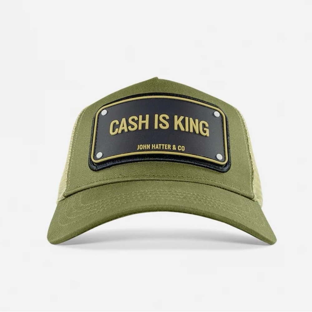 Olive Green Trucker Hat - Picture 4 of 6